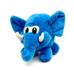 Peek-A-Boo Brand Blue Roundable Elephant Travel Plush Sanitized Clean Baby Boy